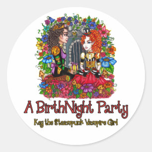 Un autocollant de partie de BirthNight