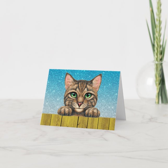 Un autre Carte pour notes de Peeking Cats (Devant)