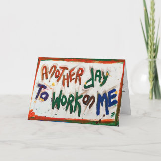 un autre jour pour travailler sur ma carte de voeu