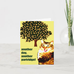 un autre jour, une autre carte de noël de perdrix