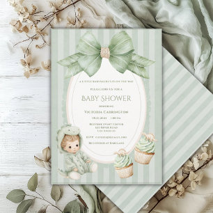 Un babysaurus est en route Carte d'invitation bébé