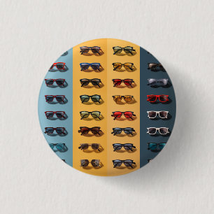 Un badge de lunettes de soleil, épingle, bouton, b