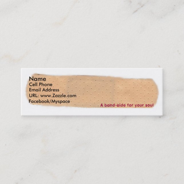 Un bande-aide pour votre carte de profil d'âme (Devant)