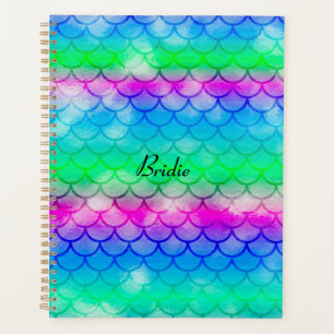 Un beau carnet de couleurs sirènes