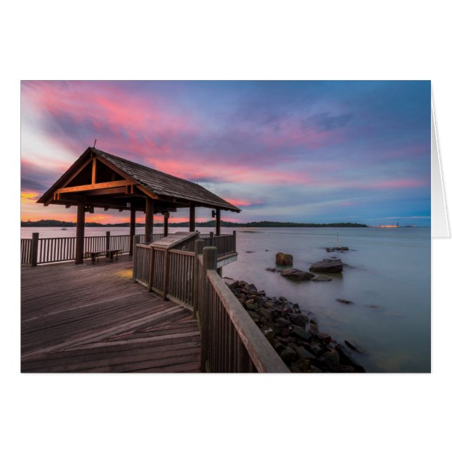 Un Beau coucher de soleil (Devant horizontal)