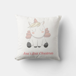 Un beau coussin de bébé licorne