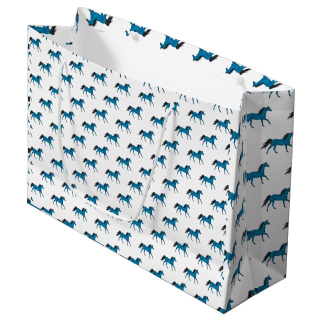 Un beau sac cadeau de cheval (Devant Angle)
