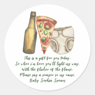 Un bébé brasse de la bière - étiquette de la chand