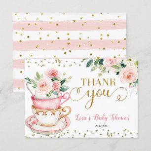 Un bébé brasse du Merci de Baby shower de Tea Part