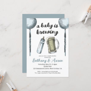 Un Bébé Brèche Couples Baby shower Invitation