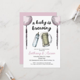 Un Bébé Brèche Couples Baby shower Invitation