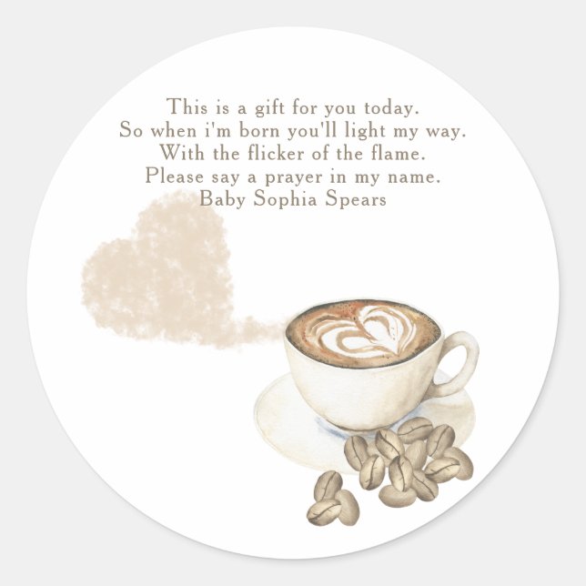 Un bébé est en train de brasser bébé - étiquette d (Devant)