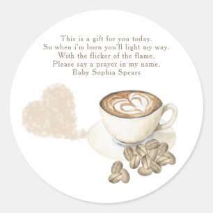 Un bébé est en train de brasser bébé - étiquette d