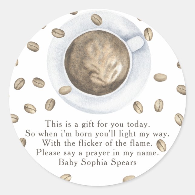 Un bébé est en train de brasser bébé - étiquette d (Devant)