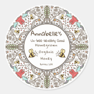 Un-bee-lievably Good Honey Label
