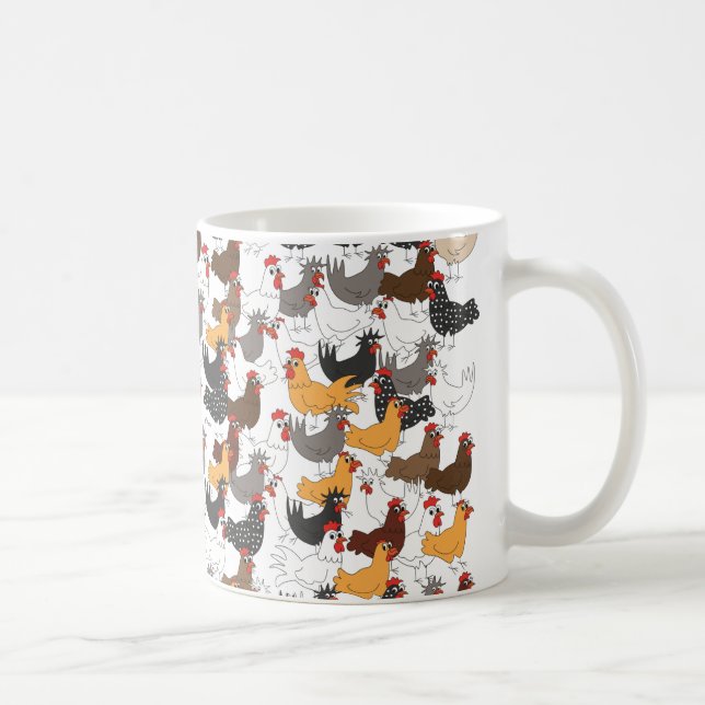 Un bon nombr'et un bon nombre de poulets - tasse (Droite)