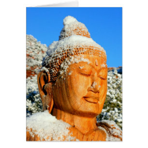 Un Bouddha De Neige