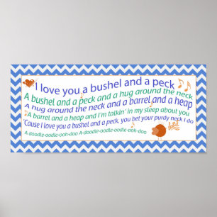 Un Bushel et une affiche de Peck