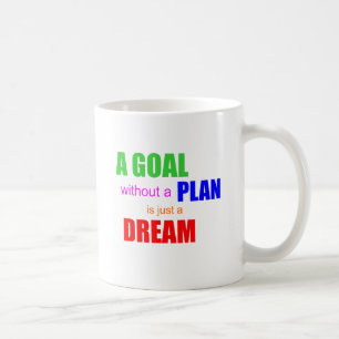 Un but sans plan est juste un rêve café Mug