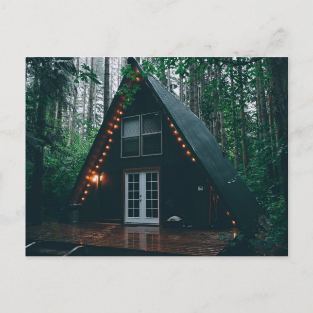 UN CABINE CADRE DANS LES CARTES POSTALES EN BOIS (Devant)