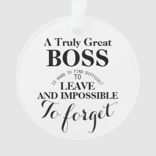 Un cadeau Boss Boss Boss vraiment génial Ornement