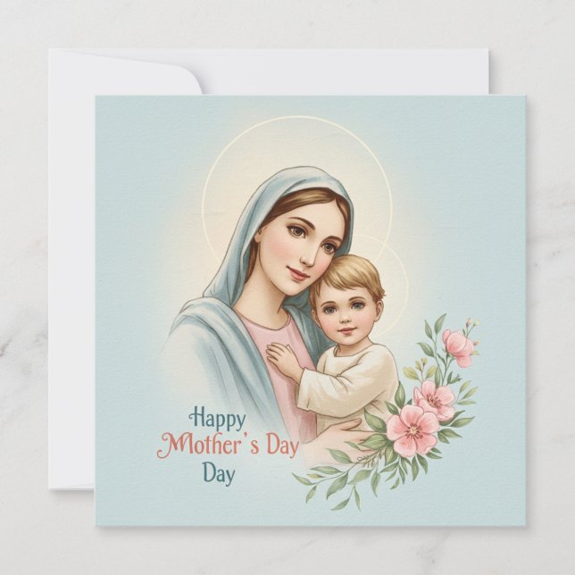 Un cadeau de Dieu - Carte de fête des mères (Devant)