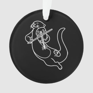 Un cadeau de Otter violoniste jouant de la musique