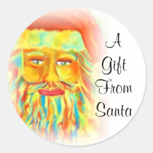 Un Cadeau De Père Noël Stickers Cadeau