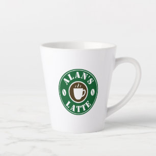 Un cadeau personnalisé en latte de tasse à café av