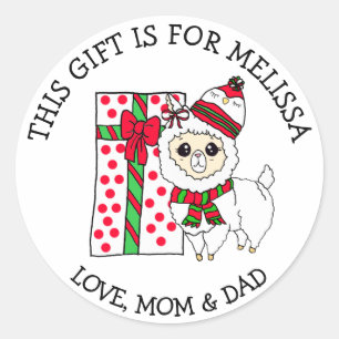 Un cadeau pour les étiquettes cadeaux personnalisé