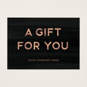 Un cadeau pour vous   Certificat cadeau Rose Gold 