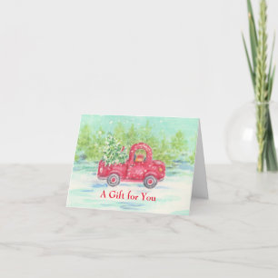 Un cadeau pour vous Noël Cartes de fermeture de ca