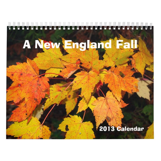 Un calendrier de l'automne 2013 de la Nouvelle (Protection)