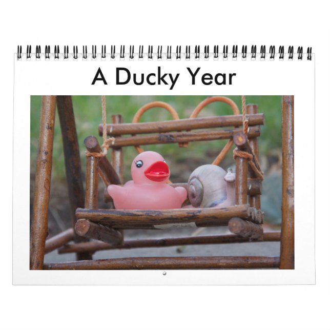 Un calendrier en caoutchouc de canard de 12 mois (Protection)