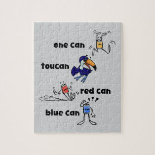 Un Can Toucan Rouge Can Bleu Can Puzzle 110 pièces