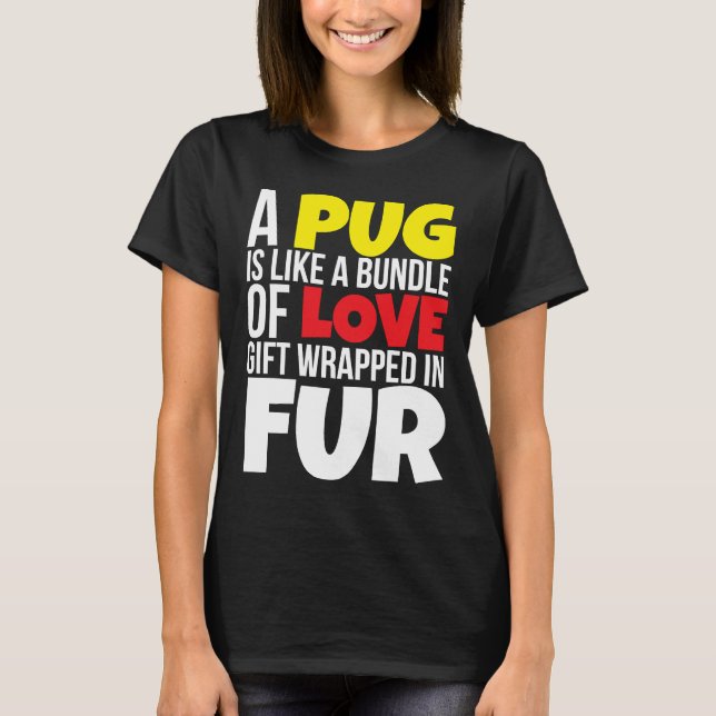 Un Carlin Est Comme Un Ensemble De T-Shirt Amoureu (Devant)