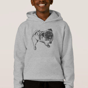 Un Carlin heureux avec un design souriant