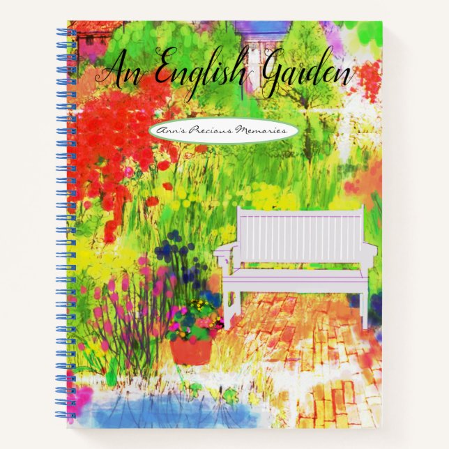 Un carnet de jardin anglais par artiste (Devant)