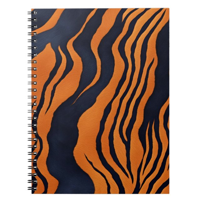 Un Carnet gras avec des rayures de tigre frappante (Devant)