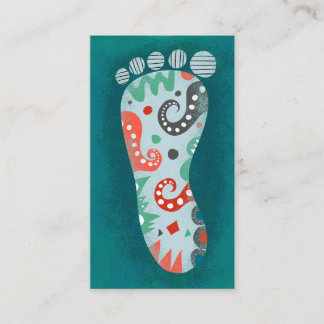 Un Carte de visite de pieds chic