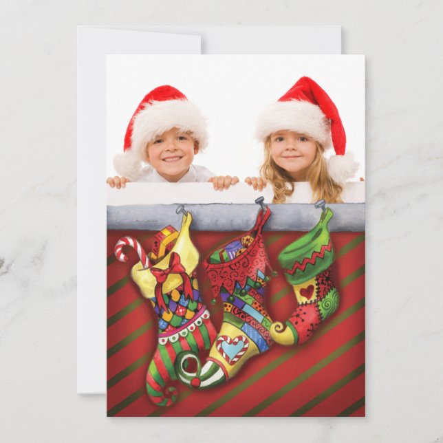 Un Carte photo de Noël plein de rêves (Devant)