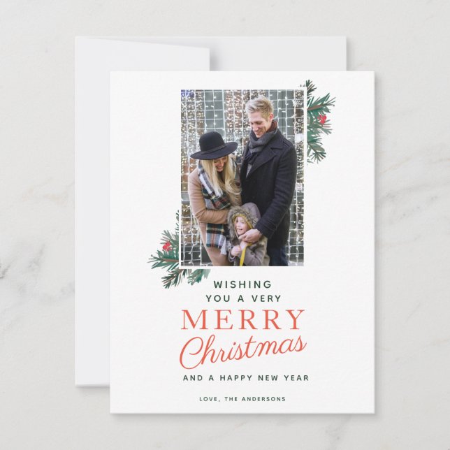 Un carte photo de Noël très Joyeux (Devant)