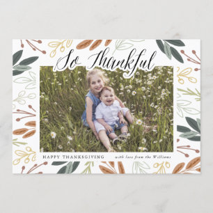 Un Carte photo de Thanksgiving si reconnaissant