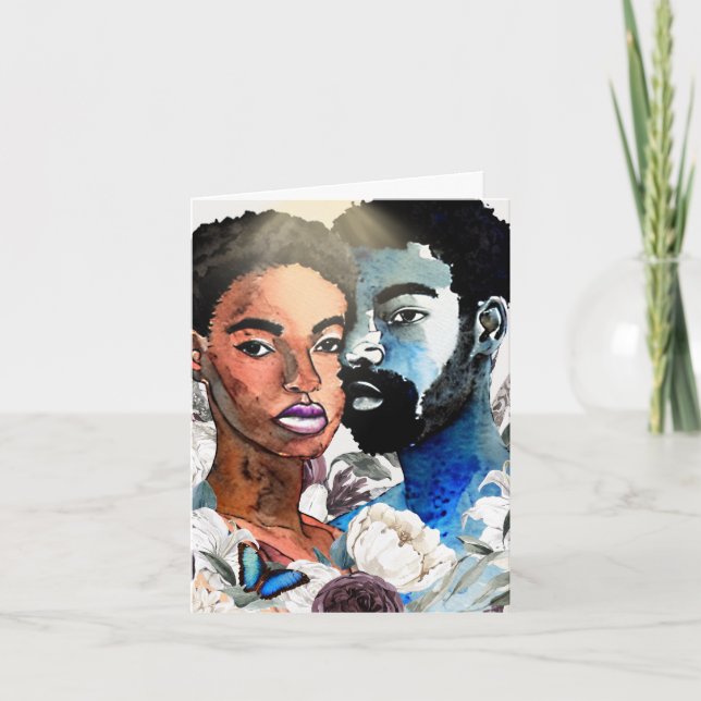 Un : Cartes pour notes noirs noirs afro-américains (Devant)