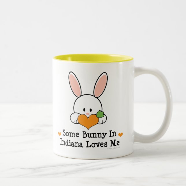 Un certain lapin en Indiana m'aime tasse (Droit)