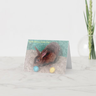 Un certain lapin vous aime carte de Pâques