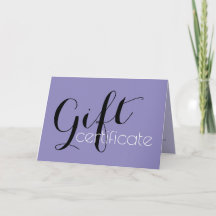 Un certificat-cadeau pour vos idées - Typographie