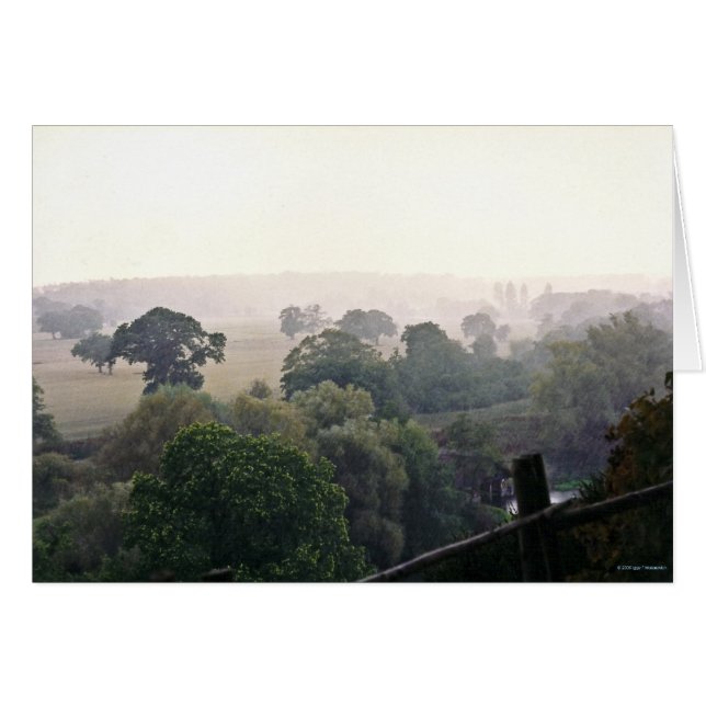 Un champ anglais Foggy (Devant horizontal)