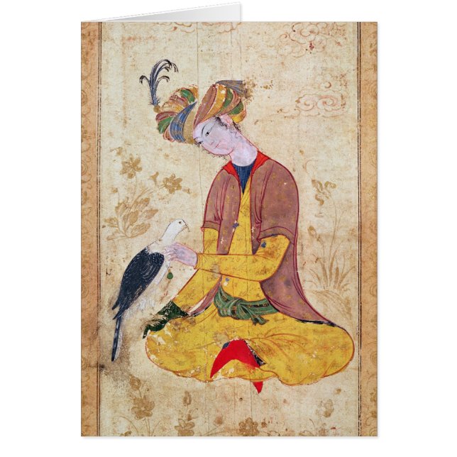 Un chasseur frottant son faucon (Devant)