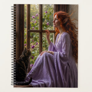 Un chat une dame et une belle journée. Coussin déc